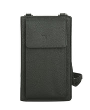 Load image into Gallery viewer, Phoebe Leather Phone Pouch Forest Green