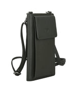 Phoebe Leather Phone Pouch Forest Green