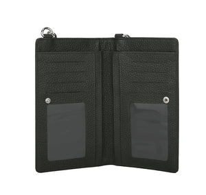 Phoebe Leather Phone Pouch Forest Green