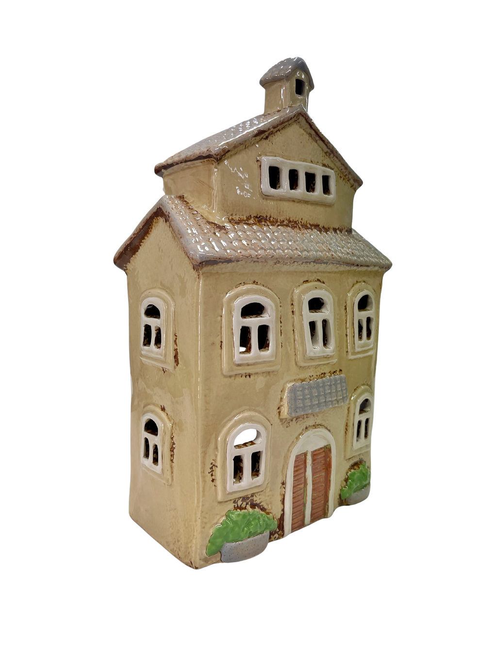 Cream Garden House Tealight 033