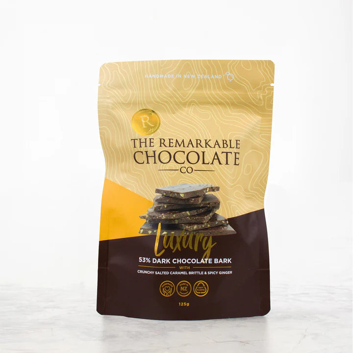 Remarkable Choc Bark Spicy Ginger Crunch