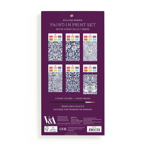 William Morris Paint N Print Set