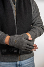 Uni Sex Merino Possum Fingerless Gloves Assorted Colours