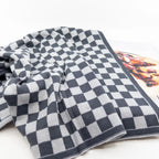 Kitchen Towel Graphite Lunar Chequer