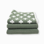 Ecovask Dishcloth 3piece Sage