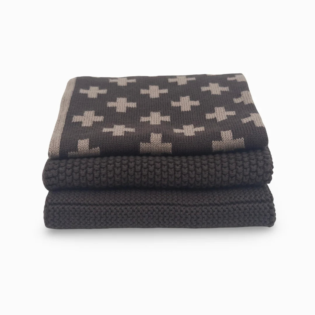 Ecovask Dishcloth 3piece Chocolate Martini+