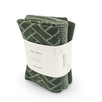 Ecovask Dishcloth 3pack Forest Herringbone