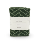 Ecovask Dishcloth 3pack Forest Herringbone