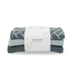 Ecovask Dishcloth 3pack Sea Foam Herringbone