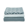 Ecovask Dishcloth 3pack Sea Foam Herringbone