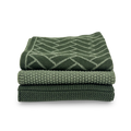 Ecovask Dishcloth 3pack Forest Herringbone