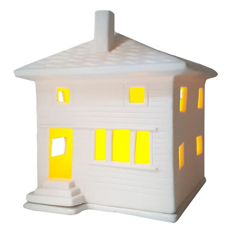 City Villa Porcelain Tealight House