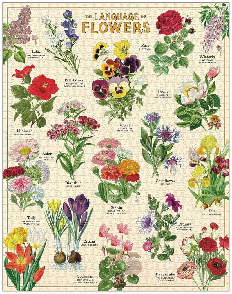 Language of Flowers 1000pce Vintage Puzzle