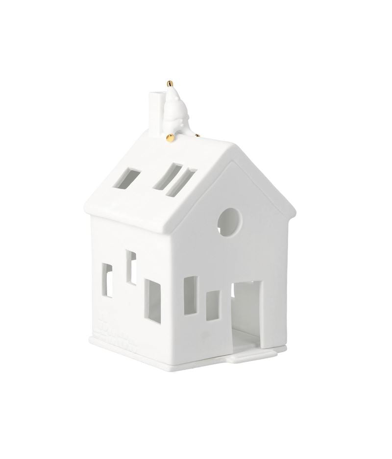 Waiting For Rudolf Christmas Porcelain Tealight House