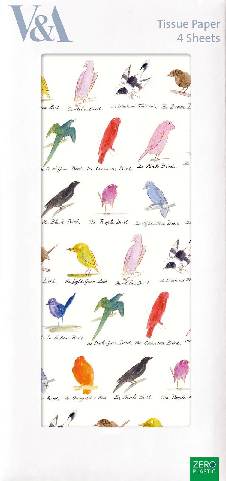 Edward Lear Birds Tissue Paper
