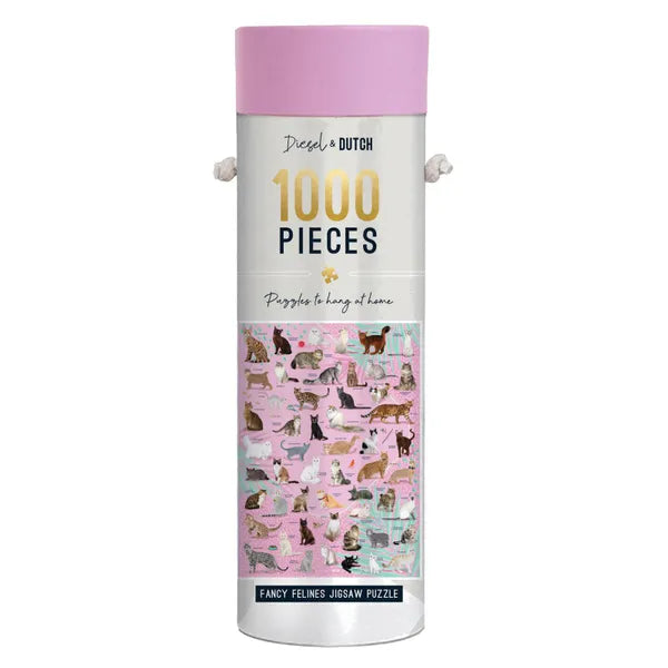 Fancy Felines 1000pc Wall Jigsaw Puzzle