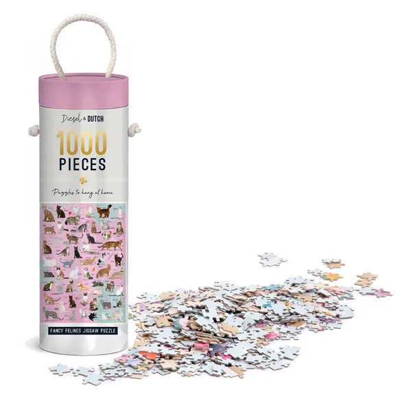 Fancy Felines 1000pc Wall Jigsaw Puzzle