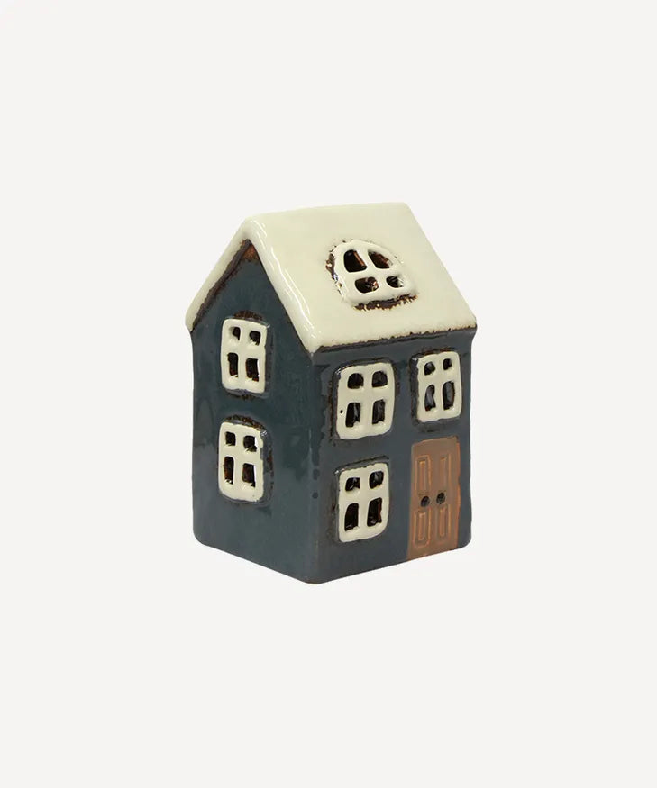 Alsace Tea Light House Navy (YA0054)
