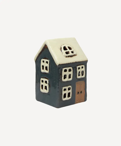 Alsace Tea Light House Navy (YA0054)