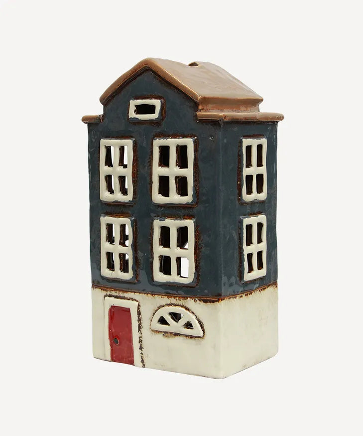 Alsace Tea Light House Nordic Navy (YA0056)