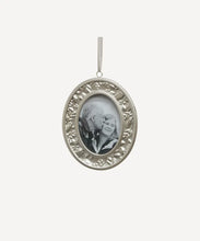 Load image into Gallery viewer, Holly Oval Silver Frame Hanging Decoration