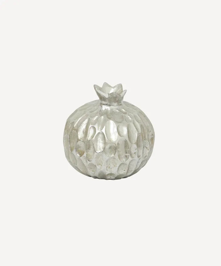Silver Pomegrante Decor