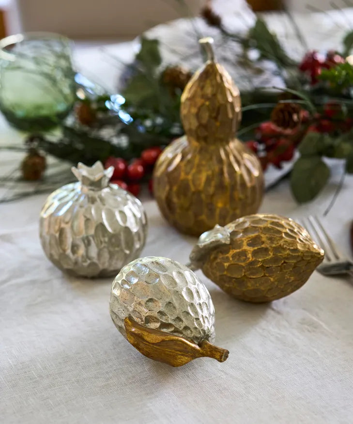 Silver Pomegrante Decor