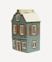 Load image into Gallery viewer, Alsace Tea Light House with Shutters Blue (YA0047)