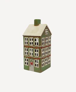 Alsace Tea Light Grande Chalet Christmas Green (YA0059)