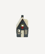 Alsace Tea Light Cottage with Navy Wreath (YA0065)