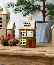 Load image into Gallery viewer, Alsace Tea Light House Christmas Green (YA0068)
