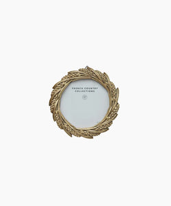Wheat Round Frame Champange