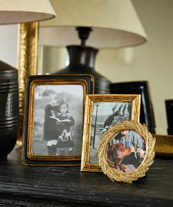 Wheat Round Frame Champange