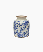 Load image into Gallery viewer, Blue Floral Vessel