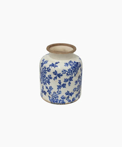 Blue Floral Vessel