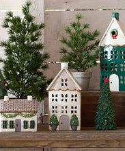Load image into Gallery viewer, Christmas Tree Light house Stone with Pots Medium