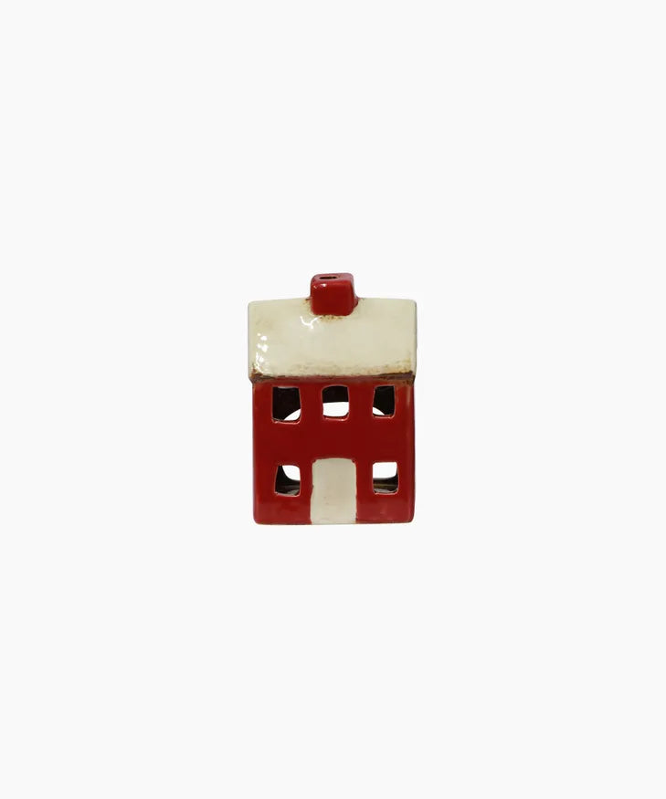 Alsace Petite Tealight Chalet Red Cream