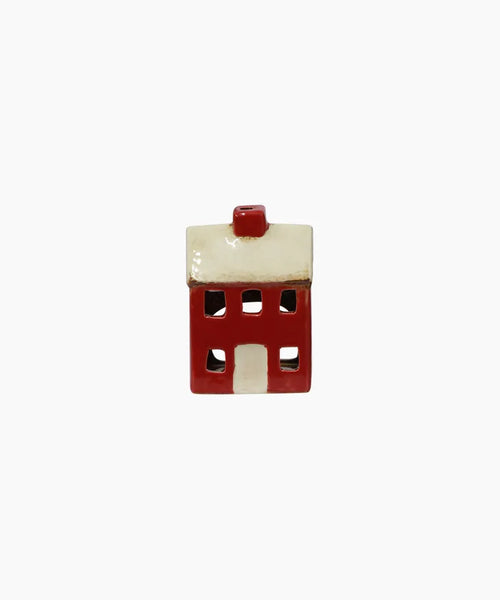 Alsace Petite Tealight Chalet Red Cream