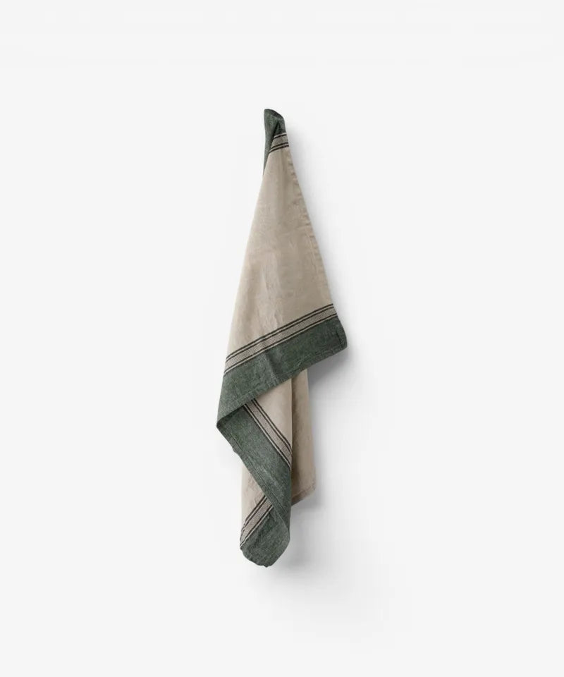 Atelier Ribbon Teatowel Green