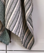 Atelier Stripe Teatowel Green