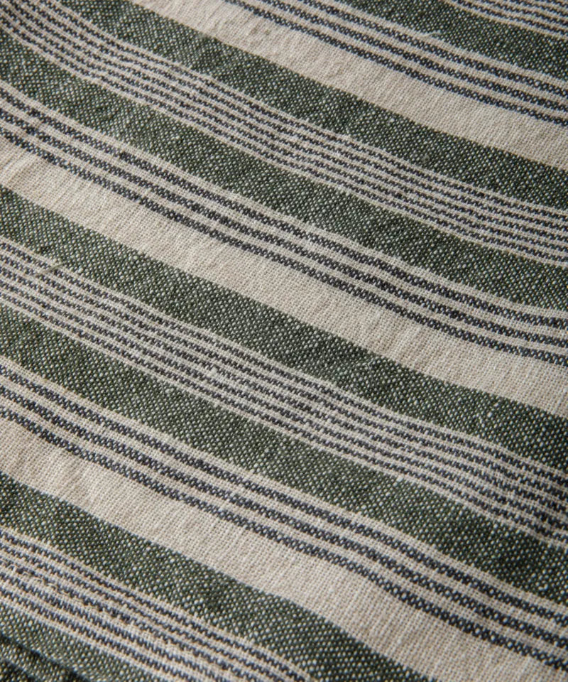 Atelier Stripe Teatowel Green