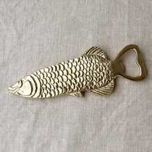 Load image into Gallery viewer, Fish Bottle Opener Gold