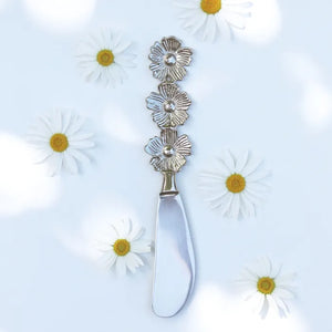 Flower Trio Spreader Silver