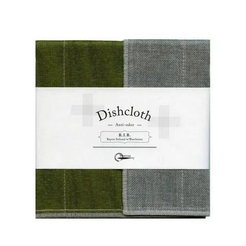 Nawrap Rib Dishcloth Moss Green
