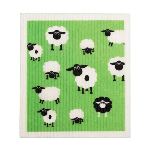 Retro Kitchen Dish Cloth Sheep