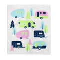 Retro Dish Cloth Caravans