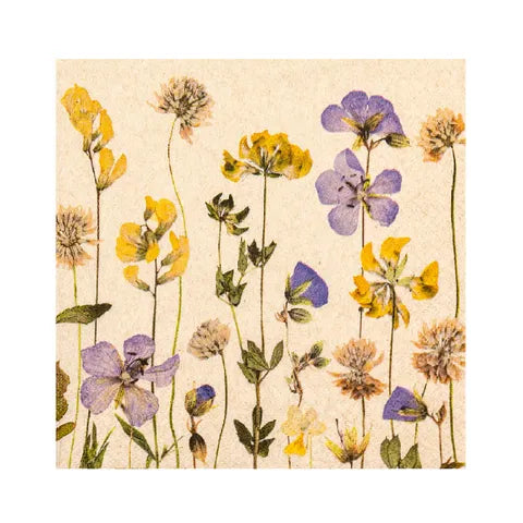 HF Pressed Flowers Napkins
