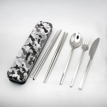 Load image into Gallery viewer, Dishy Cutlery 8pce Camo Set