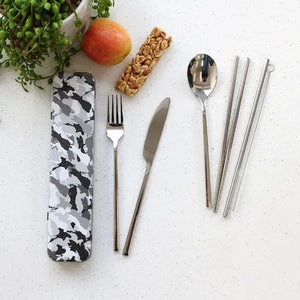 Dishy Cutlery 8pce Camo Set