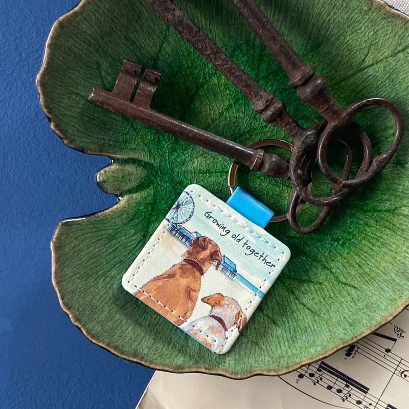 Growing Old Keyring